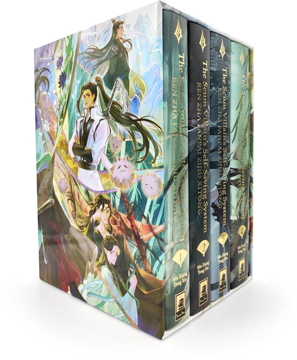 Scum Villain's Self-Saving System Box Set Deluxe Hardcover Chinese Fantasy Roman Novel — afbeelding 1
