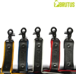 BRUTUS Leather Leg Harness Black-Blue — thumbnail 6