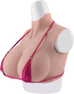 Siliconen borsten- H cup- Nep Borsten- 100% siliconen- 4500gram -Crosdresser- Travestiet- Cosplay-Breastplate-Travestie- Natuurlijke look- — thumbnail 2