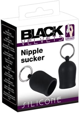 Black Velvets – Siliconen Tepel Zuigers met O-ringen voor Sensuele Borsten – Zwart — thumbnail 4