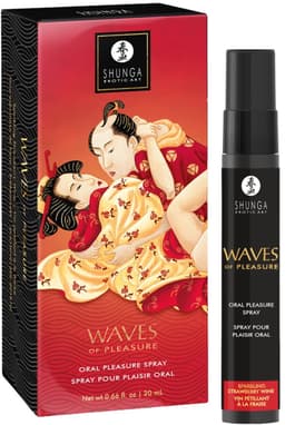 Shunga golven Of Pleasure Sparkling Strawberry Wine 20 Ml — thumbnail 2