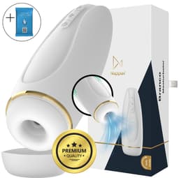 Masturbator voor Man - Nappex™ Branco Automatische Blowjob Simulator [Discreet Verzonden] - 16 Stille Zuig- en Vibratiestanden - Uitneembare Binnenhoes - Pocket Pussy Electrisch - Sex Toys voor Mannen en Koppels - Kunstvagina - Seksspeeltjes - Wit — thumbnail 1