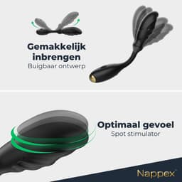 Vibrators voor Mannen en Vrouwen - Nappex™ Dios G-Spot en Prostaat Stimulator [Discreet Verzonden] - Anaal Vibrator - Sex Toys voor Koppels - Dildo - Vibrerende Buttplug - Bullet Wand Sex Toys - Anale Speeltjes - Seksspeeltjes - Kamasutra - Erotiek — thumbnail 10