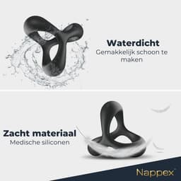 Cockring Siliconen - Nappex™ Jari Penisring voor een Harde Erectie [Discreet Verzonden] - Rekbare Ballsplitter, Cockringen en Ballstretcher - Sex Toys voor Mannen en Koppels - BDSM - Penis Sleeve - Kamasutra - Seksspeeltjes Zelf Aftrekken - Erotiek — thumbnail 7