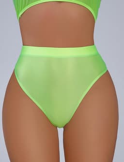 Glanzende Naadloze String voor Dames - Hoge Taille en Onzichtbaar Onder Kleding — thumbnail 2