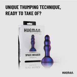 Hueman - Space Invader - Vibrerende en Stotende Buttplug - Buttplugs - Buttplug Vibrator - Anal Plug - Sex Toys voor Vrouwen en Mannen - Seksspeeltjes - Paars — thumbnail 15