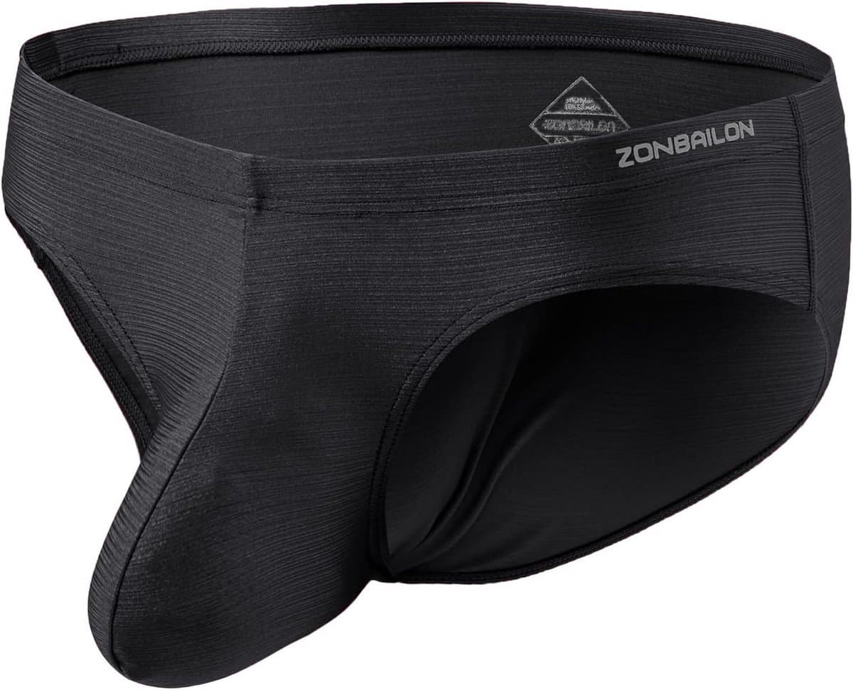 Seamless Heren Slips met Grote Pouch Jongens Ondergoed Sexy Laag Taille Ademend IJs Zijde — afbeelding 1