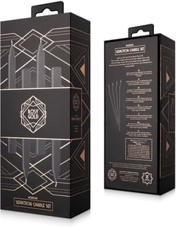 Rosy Gold - Seduction Candle Set - Zwart — thumbnail 2