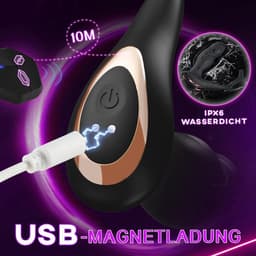 Lzwintrading - Prostaat Vibrator Mannen - Prostaat Stimulator - met 9 Vibratie Modi - Anaal Dildo - Prostate Massager met Cockringen - Vibrators voor Vrouwen & Mannen - Sex Toys voor Koppels - Vibrerende Buttplug - Vibrator met Afstandsbediening — thumbnail 3