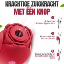 Lovemytoy® Roos Vibrator – Clitoris Zuiger met 10 Standen – Bloem Vibrator voor Vrouwen – Waterdicht & Oplaadbaar Sex Toy — thumbnail 3
