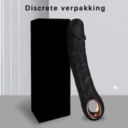 DOWO® - Luxe Realistische Vibrator - met Verwarmingsfunctie - 10 Standen - Vibrators voor vrouwen - Waterproof & USB Oplaadbaar - Siliconen Dildo voor Vrouwen & Mannen - vibrator - Sex toys - Zwart – L PLUS (22cm) — thumbnail 5
