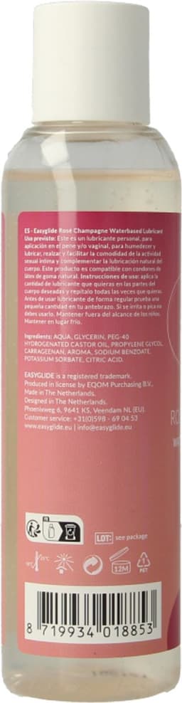 EasyGlide - Rosé Bubbels Glijmiddel op Waterbasis - 150 ml — thumbnail 11