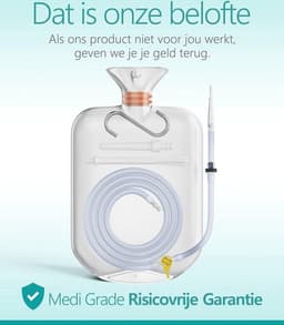 QPFO® Detox Enema Set Voor Thuisgebruik - Professionele Darmreinigingsset - Herbruikbaar Met Accessoires — thumbnail 4