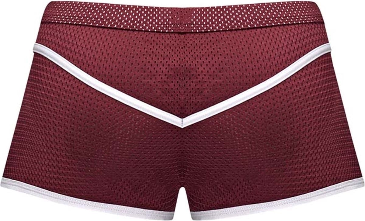 Male Power Mini Short - L burgundy XL — afbeelding 1