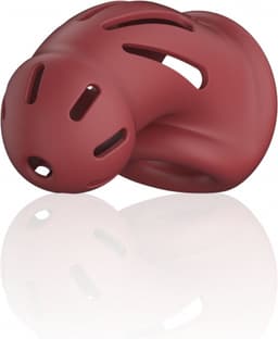 Model 28 - Ultra Soft Silicone Chastity Cage - Red — thumbnail 8