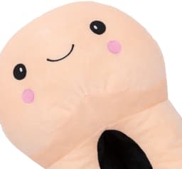 Penisvormige Slippers met Smiley Face - Beige — thumbnail 5