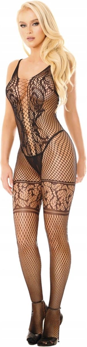SoftLine- Eve- bodystocking zwart S/L S t/m L — afbeelding 1