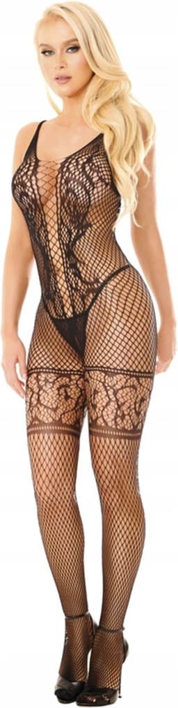 SoftLine- Eve- bodystocking zwart S/L S t/m L — thumbnail 1