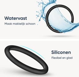 Dailyplay Siliconen Cockring - Set van 8 – Penisring voor Mannen en Koppels – Seks Toys – Seksspeeltjes – Verstelbaar - Eikelring — thumbnail 3