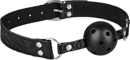Ball Gag 4,4 cm EIS | Ademend met Lucht Gaten | BDSM Bondage Spelletjes voor Mannen Vrouwen Koppels | In maat verstelbaar | Fetish Seksspeeltje Seksspeeltjes — thumbnail 1