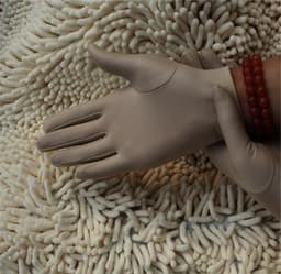 Beschermende Handschoenen - Handschoenen Beige - Eczeemhandschoen - Gloves - Jewelry Handschoen - Werk Handschoen - Beauty salon handschoenen - Veiligheid Handschoen Lichtgewicht Unisex Zacht MAAT L ----- HiCHiCO® — thumbnail 5
