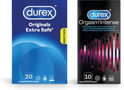 Durex - 30 Condooms - Extra Safe 20 stuks - Orgasm Intense 10 stuks - Voordeelverpakking — thumbnail 1