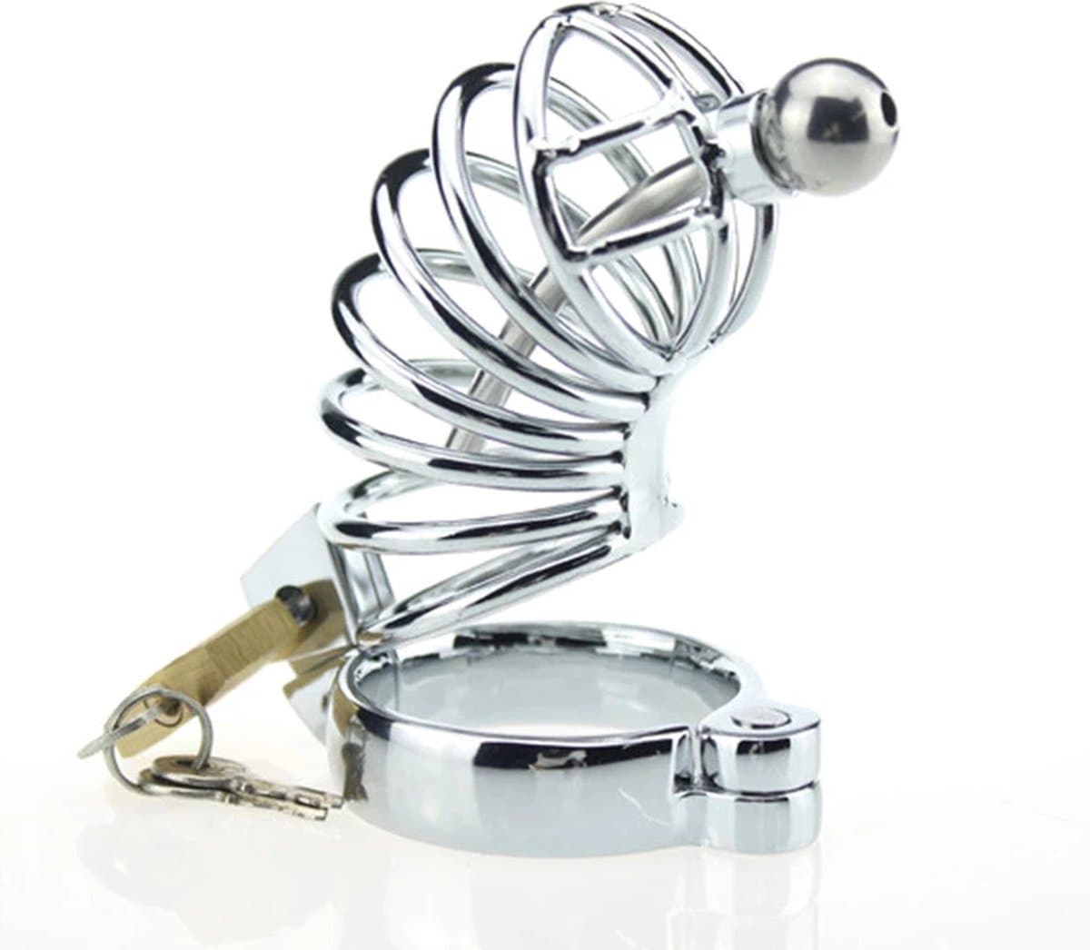 Chasity Cage - Peniskooi - Cock - Kuisheidskooi voor Mannen - Metaal - Hangslot - One size — afbeelding 1