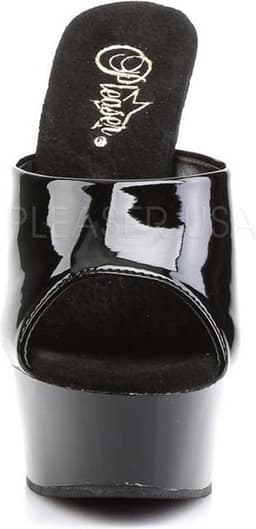 Pleaser - DELIGHT-601 Muiltjes - Paaldans schoenen - 42 Shoes - Zwart — thumbnail 4