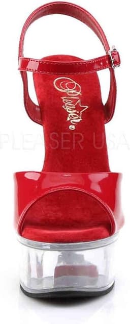 Pleaser - CAPTIVA-609 Sandaal met enkelband - US 5 - 35 Shoes - Rood — thumbnail 2