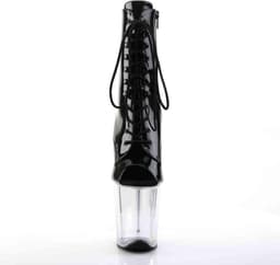 Pleaser - FLAMINGO-1021 Plateau Laarzen, Paaldans schoenen - Paaldans schoenen - 39 Shoes - Zwart — thumbnail 2