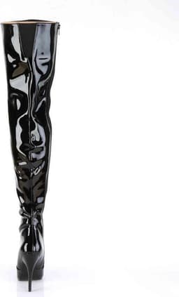 EU 42,5 = US 12 | SEDUCE-3010 | 5 Plain Stretch Thigh Boot — thumbnail 4