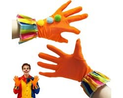 Handschoenen, kleurrijk, clown cosplay handschoenen, clown kostuum accessoire voor carnaval, Halloween, party, cosplay, circus, mannen en vrouwen