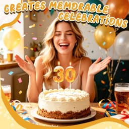 Verjaardagskaarsen met bierthema - 48e verjaardag - leuk cadeau voor mannen - voor bierliefhebbers - Velnivo — thumbnail 5