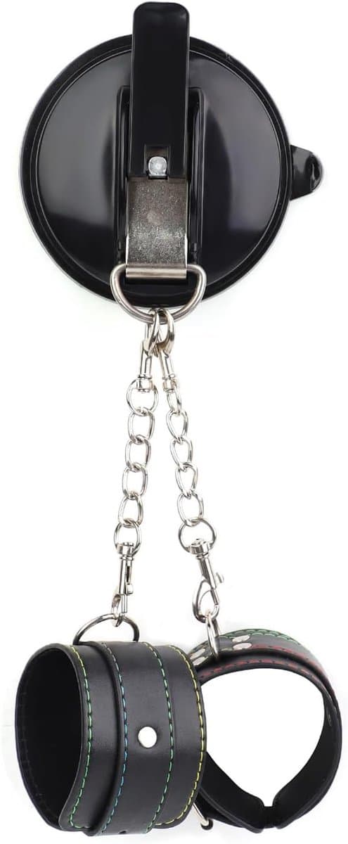 Handboeien met Zuignap voor BDSM en Koppels – Erotische Bondage Boeien met Sterke Zuignap – Verstelbare Fessels voor Spel, Training en Variatie voor Volwassenen — afbeelding 1