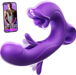 PREVION-Vibrator Dildo voor Vrouwen-Sex Toys voor Vrouwen-Clitoris & G spot Stimulator Vibrators -Seksspeeltjes-Lik-Schommel-Trilfunctie-appbediening — thumbnail 1