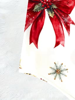 Dames Kerstjurk met Lange Mouwen – Kerstkleding Dames, Feestjurk met Kerstprint, Casual Jurk voor de Feestdagen - Maat XL — thumbnail 5