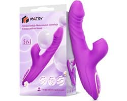 PREVION-Vibrator dildo voor vrouwen-Clitoral Stimulator vibrators-Sex Toys voor Vrouwen-Seksspeeltjes-5 zuigstanden-10 trilstanden-7 uitschuifstanden-appbediening