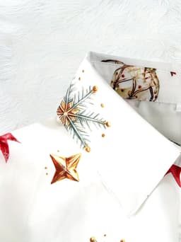 Dames Kerstjurk met Lange Mouwen – Kerstkleding Dames, Feestjurk met Kerstprint, Casual Jurk voor de Feestdagen - Maat XXL — thumbnail 3