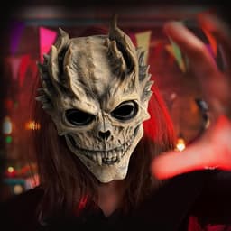 Doodshoofd-masker, horror, geest, Halloween, skelet, enge demonen, maskers, carnaval, Halloween, kostuum, cosplay, latex rekwisieten — thumbnail 4