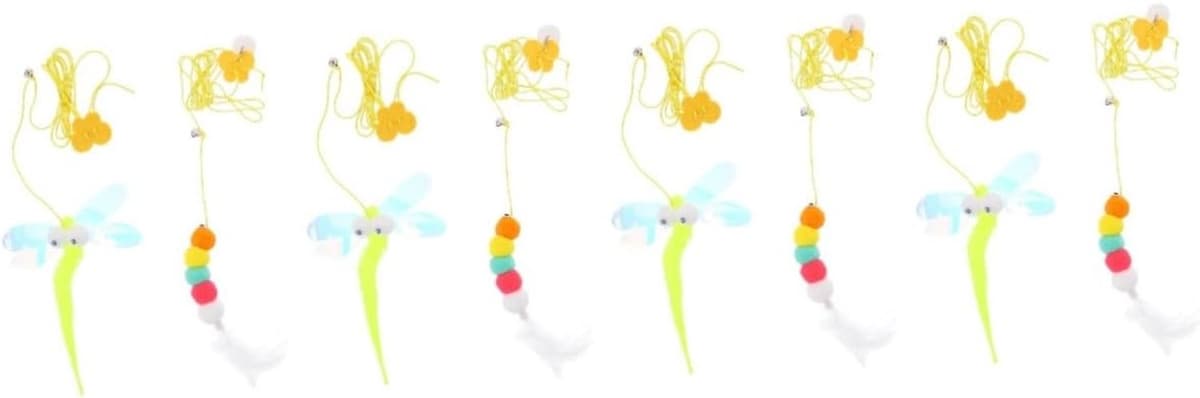 4 Sets Schattige Hangende Deurkozijn Katten Speelgoed Interactieve Binnenspeelgoed Voor Katten Om Te Springen Achtervolgen 2 Stuks * 4 — afbeelding 1