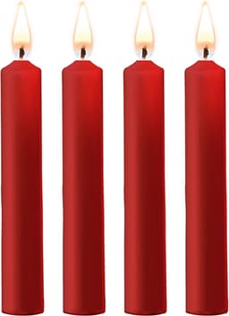 Ouch! Teasing Wax Candles - Waxkaarsen Paraffine - Lage Temperatuur - 4 Stuks - Rood — thumbnail 11