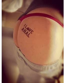 Erotische Tijdelijke Tattoo I LOVE ANAL – Sexy Neptattoo Volwassenen – Plak Tattoos voor BDSM & Rollenspellen — thumbnail 4