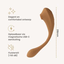 Be Mine Aphrodite - G-Spot Vibrator - 17 Standen - USB-C - Vibrator - IPX6 - Vibrator Voor Vrouwen - Clitoris Stimulator - Sex Toys Voor Vrouwen - Luchtdruk Vibrator — thumbnail 3