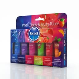 Skins - Sampler Pack Glijmiddelen - Vital & Fruity - 6 x 12 ml — thumbnail 9