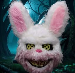 Horror Bunny Masker – Halloween Cosplay – Realistisch & Ademend — thumbnail 4