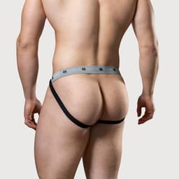 MM Sports The Original Swimmer/Jogger Jockstrap 1 inch Multipack 1x Black + 1x White + 1x Red - MAAT XL - Heren Ondergoed - Jockstrap voor Man - Mannen Jock — thumbnail 2