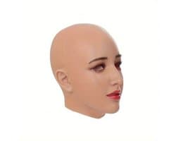 Realistisch Silicone Masker voor Mannen – Volledig Vrouwengezicht met Make-up – Cosplay & Travestie