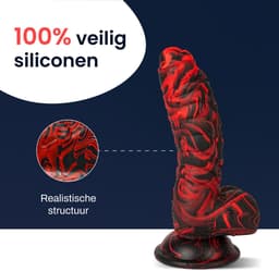 Fantasy Dildo XL - 17,5cm - Extreme - Dikke - BPA vrij - Jespro — thumbnail 7