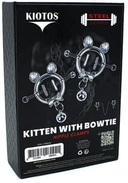 Kiotos - Kittenoortjes met Strik en Belletje - Tepelklemmen met ketting — thumbnail 5