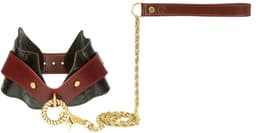 Liebe Seele - The Equestrian Leather Posture Collar And Leash - Leren Halsband Met Ketting — thumbnail 1